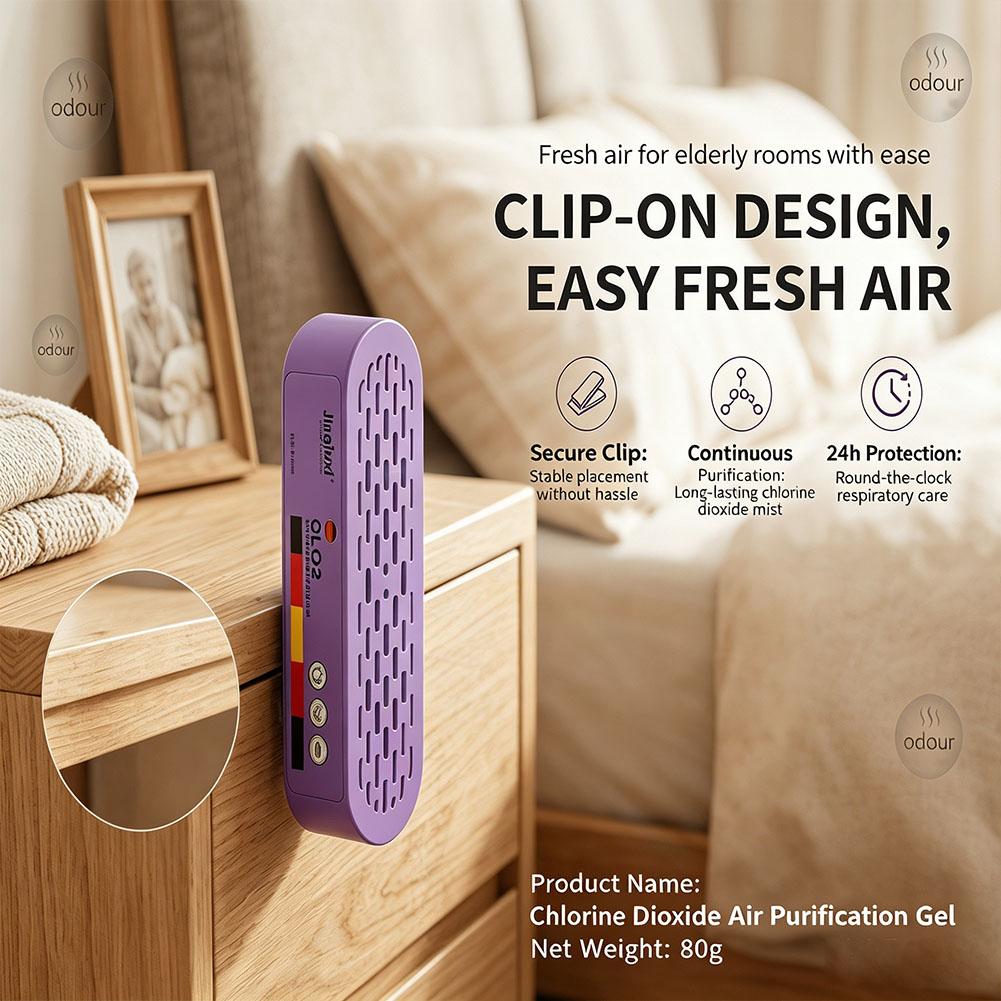 Gel Air Freshener - Chlorine Dioxide Odor Eliminator Gel Clip-On