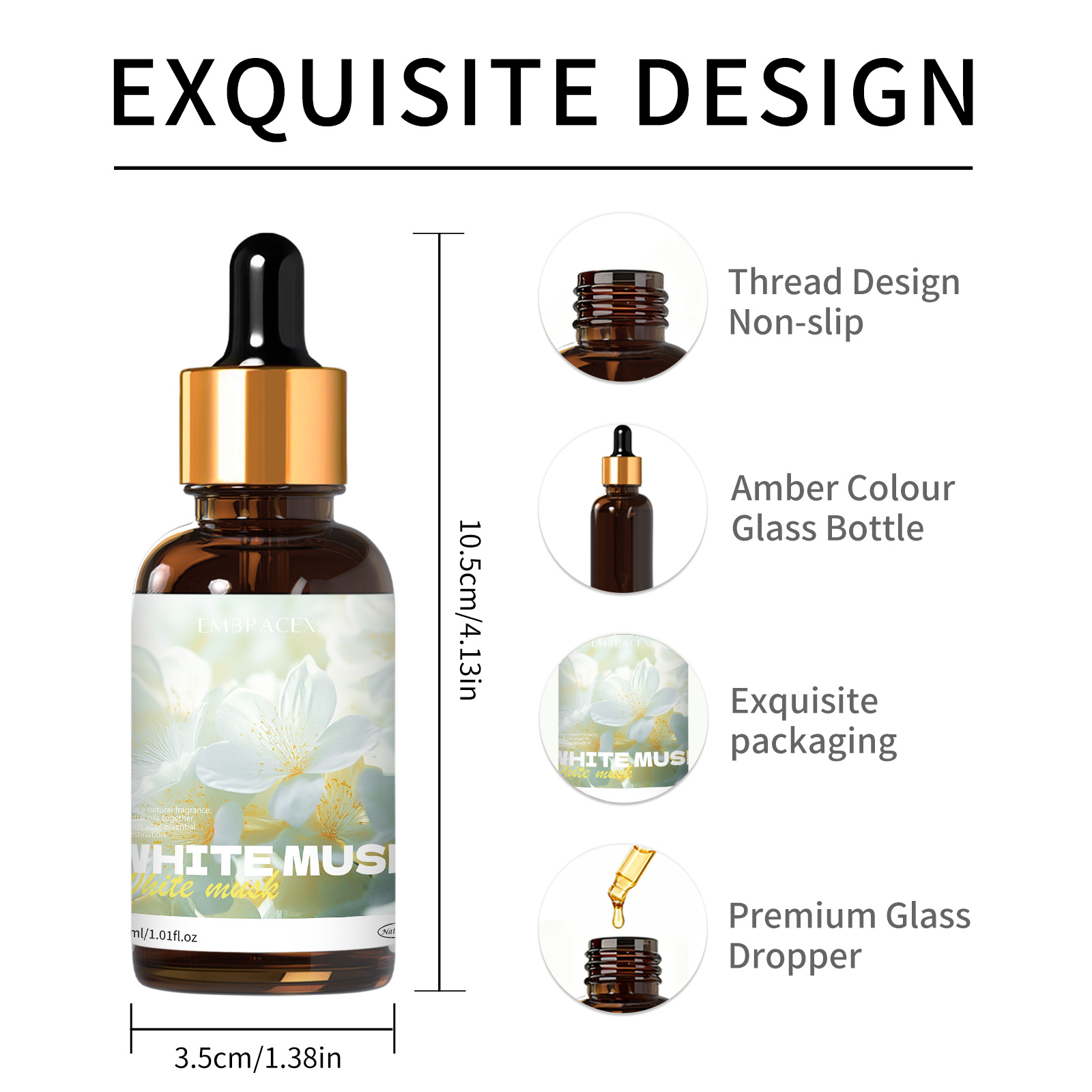 30ml White Musk Fragrance Oils - Reed Diffuser Set review and price